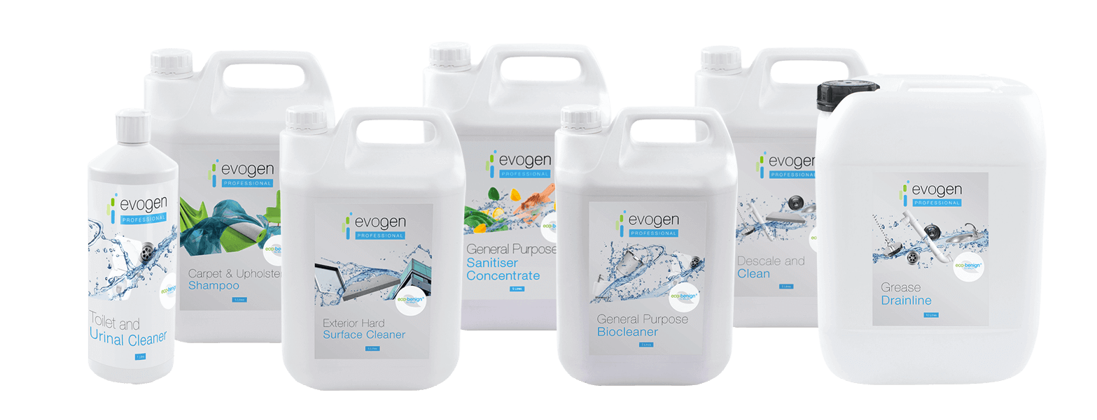 Probiotic cleaning products from Evogen Professional, a Genesis Biosciences brand