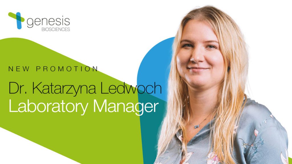 Dr. Katarzyna Ledwoch appointed Laboratory Manager in new promotion - featured image